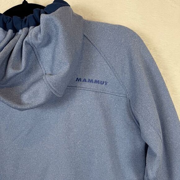 Mammut Runbold ML Hooded Jacket Midweight Performance Fleece Blue Men's Small - Picture 5 of 13
